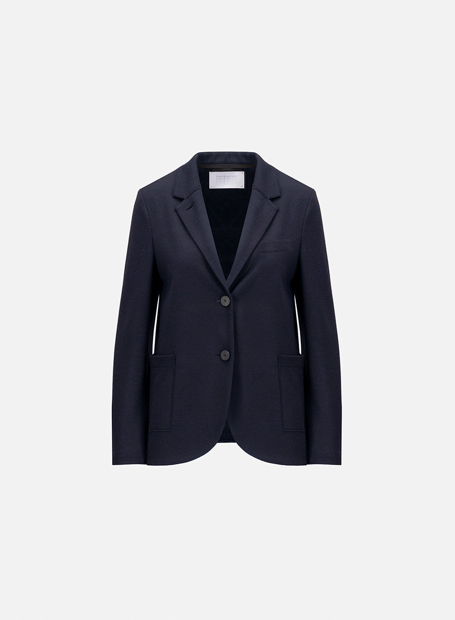Stand up collar blazer superfine merino