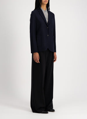 Stand up collar blazer superfine merino