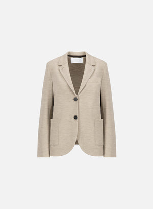 Stand up collar blazer superfine merino
