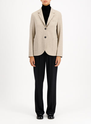 Stand up collar blazer superfine merino