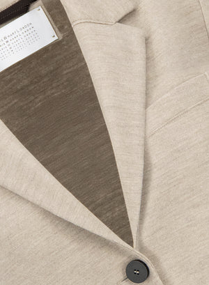 Stand up collar blazer superfine merino