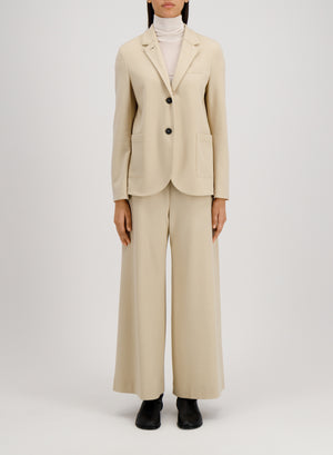 Stand up collar blazer superfine merino