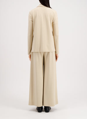 Stand up collar blazer superfine merino