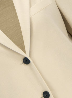 Stand up collar blazer superfine merino