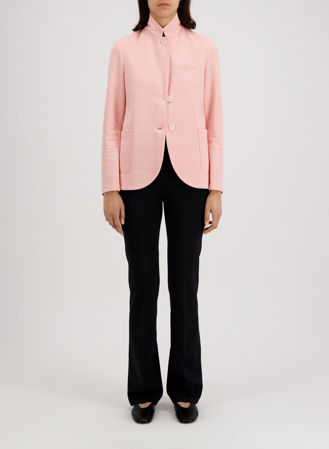 stand up collar blazer p.o.w.