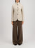 High collar blazer cashmere blend