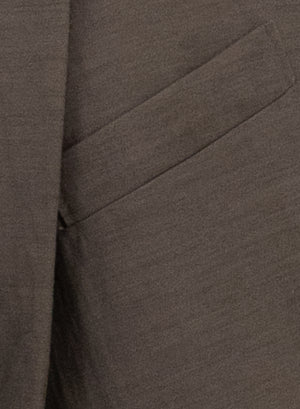 Travel blazer with shoulder pads rayon