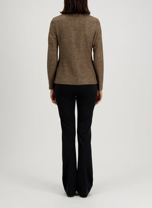 s.b. fitted blazer linen honeycomb