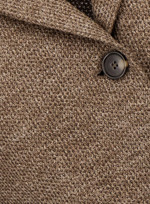 s.b. fitted blazer linen honeycomb