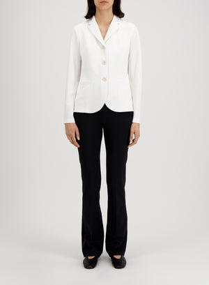 s.b. fitted blazer crepe viscose