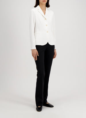 s.b. fitted blazer crepe viscose