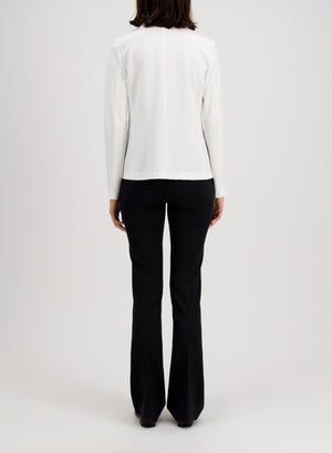 s.b. fitted blazer crepe viscose