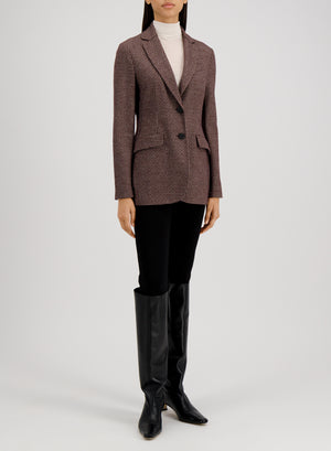 Women hacking jacket Vitale Barberis donegal houndstooth