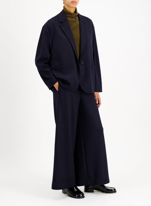 dropped shoulder blazer superfine merino