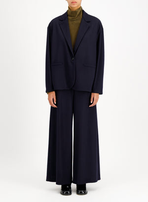 dropped shoulder blazer superfine merino