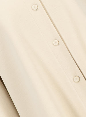 collarless shirt superfine merino