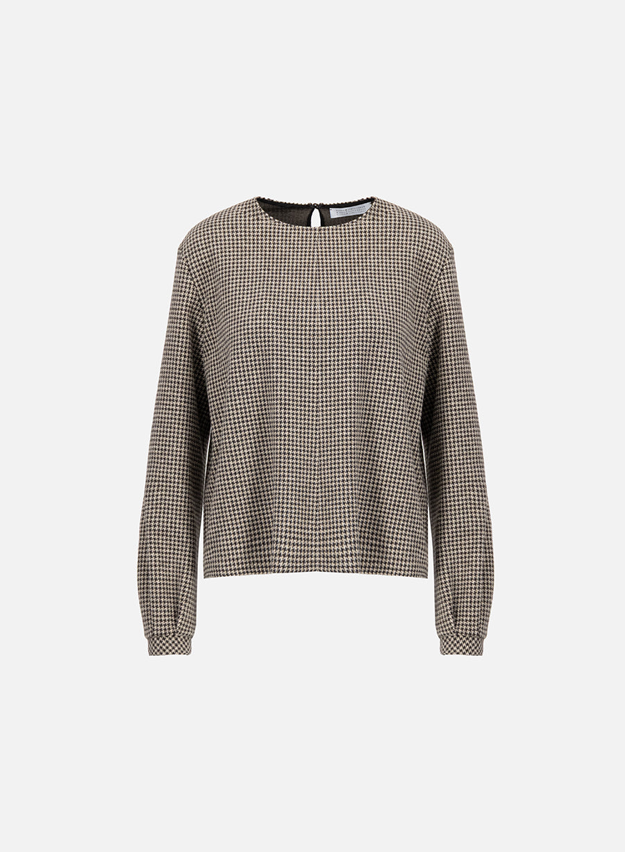 long sleeve top patterned moleskin