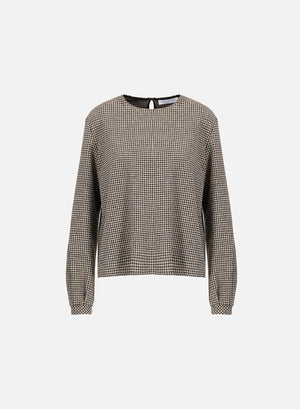 long sleeve top patterned moleskin
