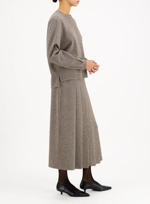 long sleeve top patterned moleskin