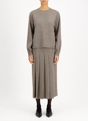 long sleeve top patterned moleskin