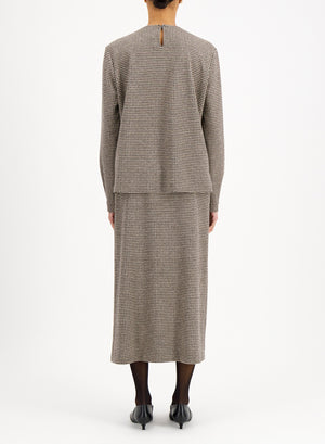 long sleeve top patterned moleskin