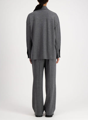 Oversized shirt superfine merino