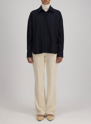 Oversized shirt superfine merino