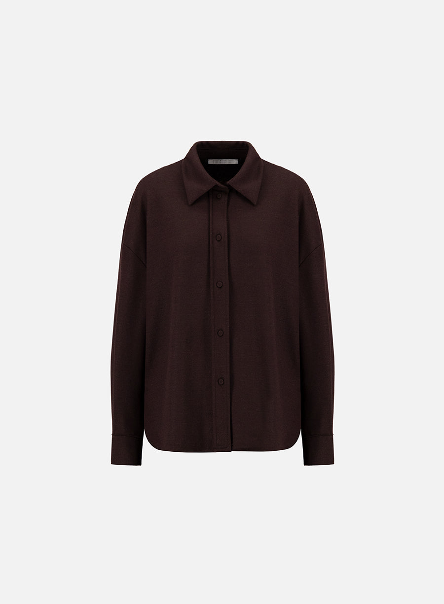 oversized shirt superfine merino
