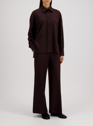 Oversized shirt superfine merino
