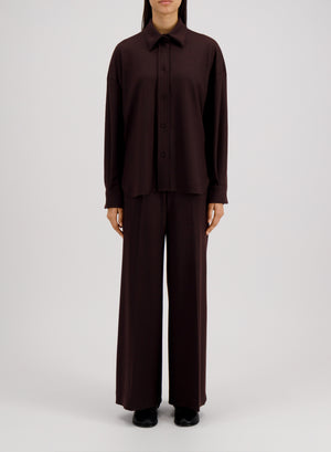Oversized shirt superfine merino