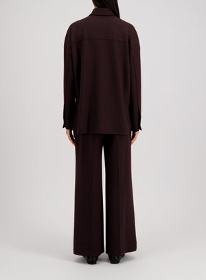 Oversized shirt superfine merino