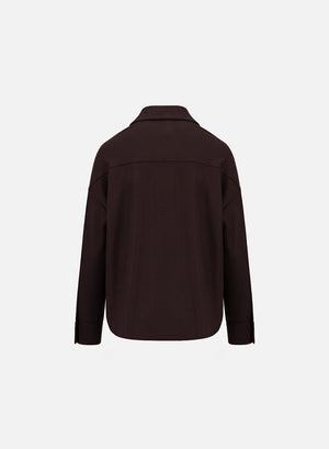 Oversized shirt superfine merino