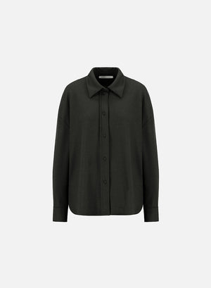 Oversized shirt superfine merino