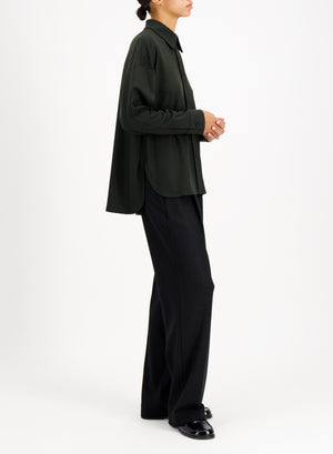 Oversized shirt superfine merino