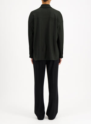Oversized shirt superfine merino