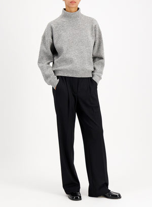 Women turtleneck knitted sweat