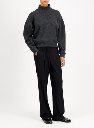Women turtleneck knitted sweat
