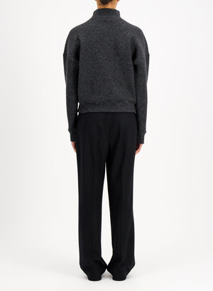 Women turtleneck knitted sweat