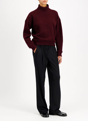 Women turtleneck knitted sweat