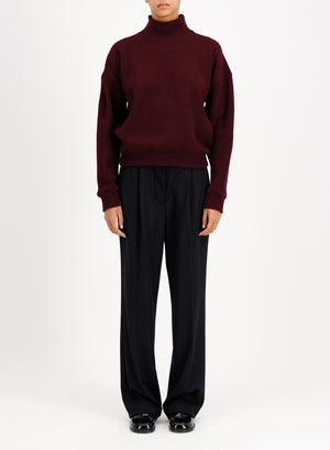 Women turtleneck knitted sweat