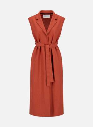 waistcoat maxi dress rayon