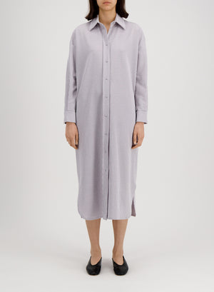 oversized long shirt dress coolmax seersucker