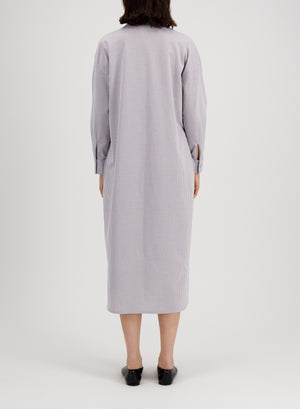 oversized long shirt dress coolmax seersucker