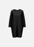 Geometric dress with pockets light pressed wool