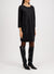 Geometric dress with pockets light pressed wool