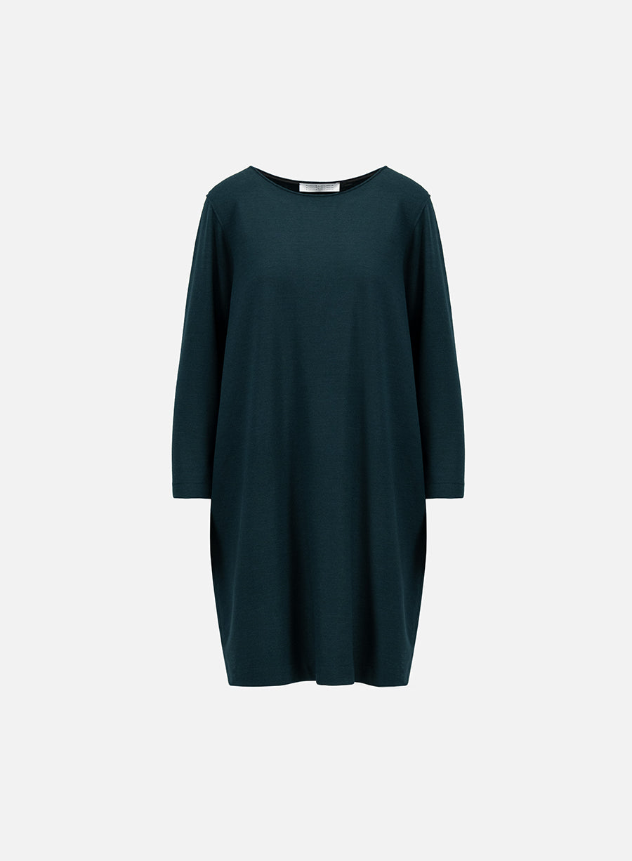 Bell sleeves dress superfine merino