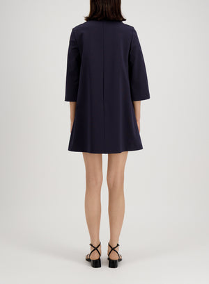 bell sleeves dress techno viscose