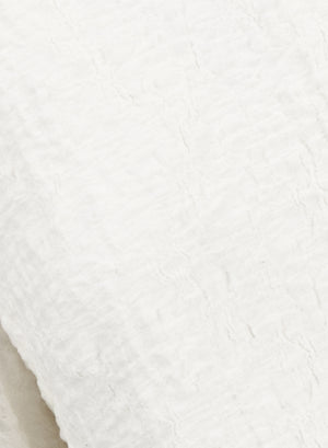 bell short sleeves dress crinkle