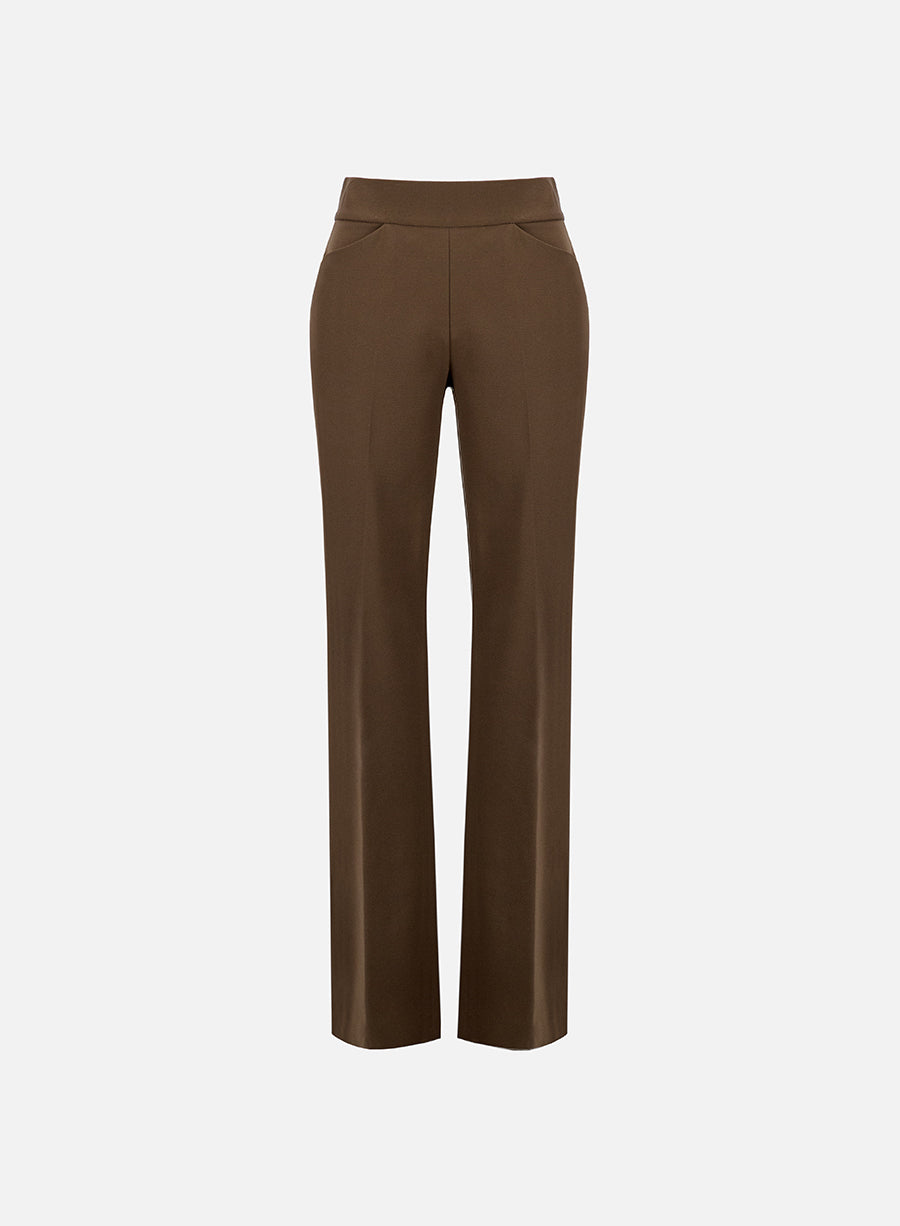 long flared leggings techno viscose