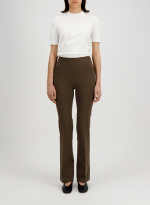 long flared leggings techno viscose